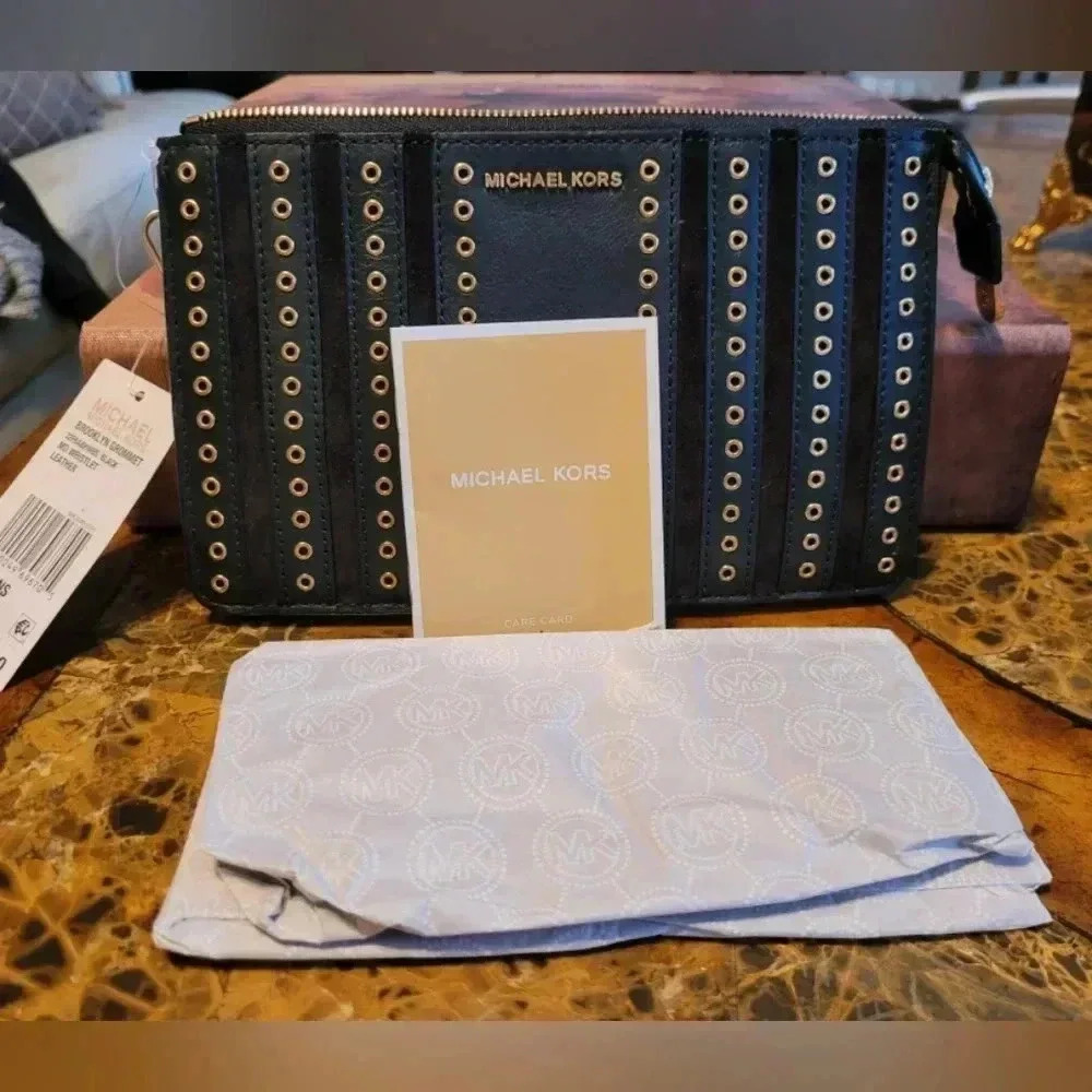 Michael Kors Black Studded Men's Bag - Picture 7 of 7